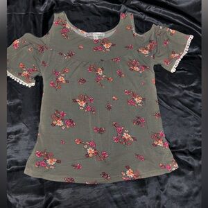 Floral Cold-Shoulder Top